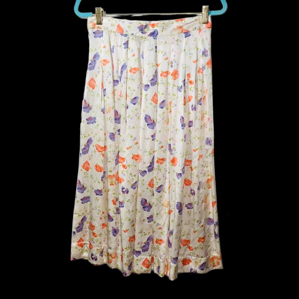 Vintage herman geist floral skirt sz 12 80's/90's - Picture 3 of 5